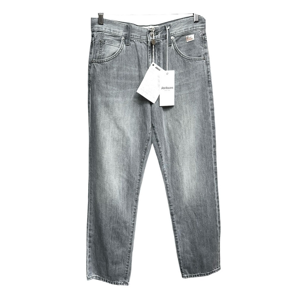🌻NEW w/tags Roy Roger’s Gray Wash Six Pocket Italian Designer Denim Jeans